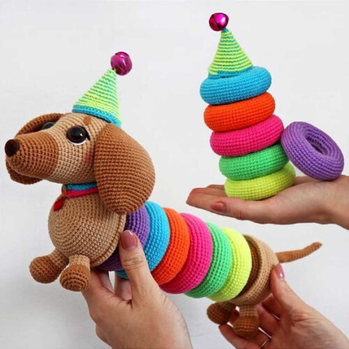 Receita Cachorro Sensorial Amigurumi