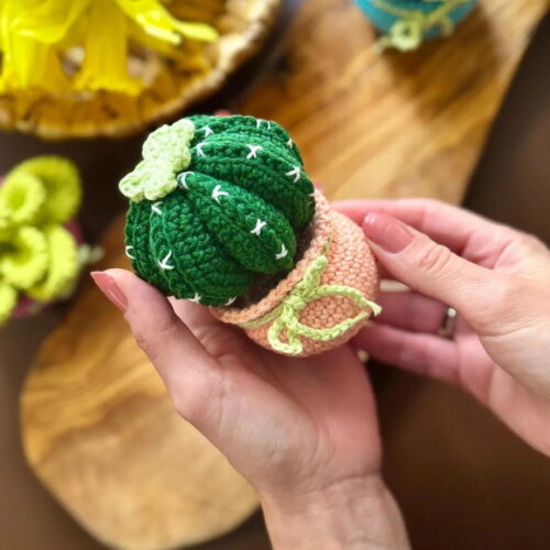 Receita Cacto Amigurumi