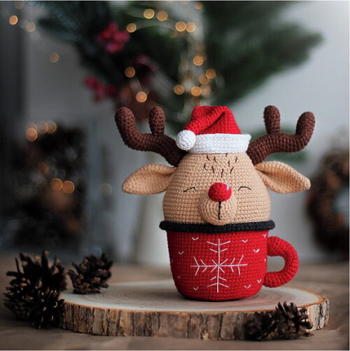 Receita Caneca Natalina Amigurumi