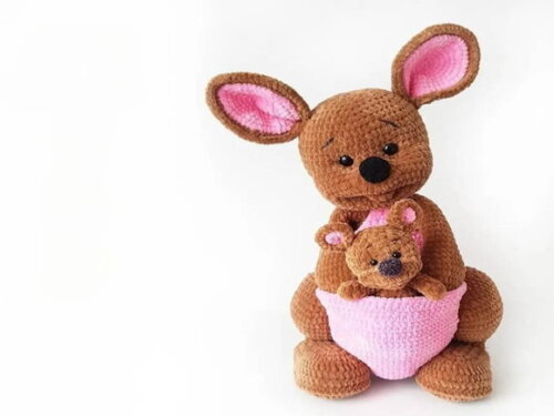 Receita Canguru Amigurumi
