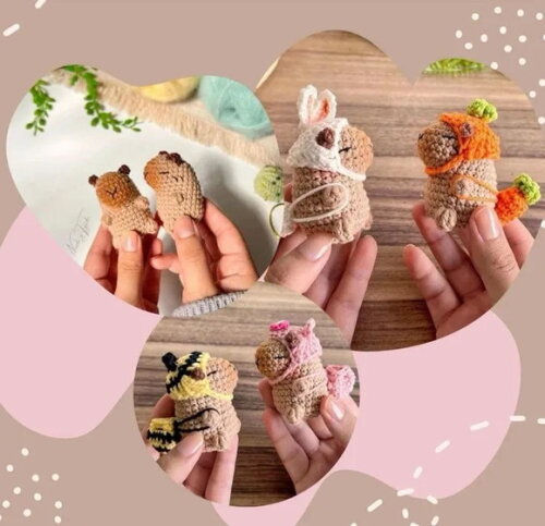 Receita Capivaras Amigurumi