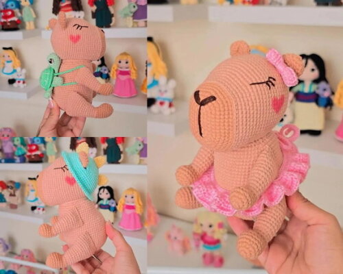 Receita Capivara Amigurumi