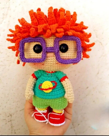 Receita Carlitos Rugrats Amigurumi