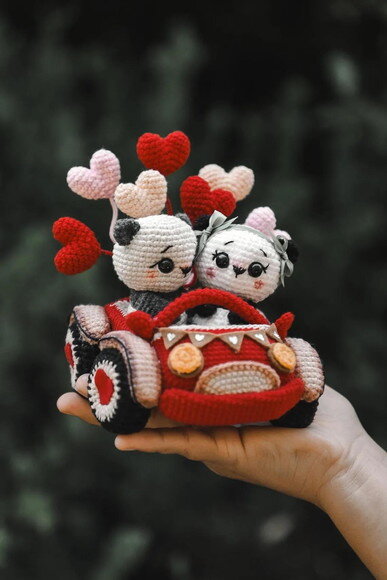 Receita Carro do Amor Amigurumi