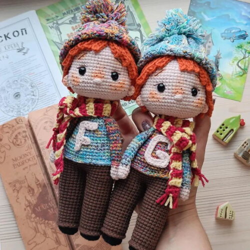 Receita Casal Natalinos Amigurumi
