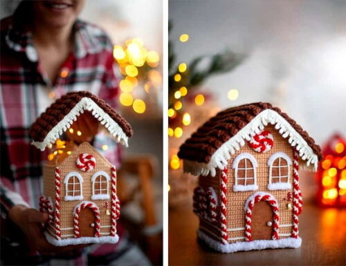 Receita Casinha de Natal Amigurumi