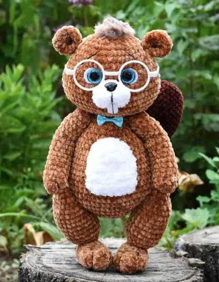 Receita Castor Amigurumi