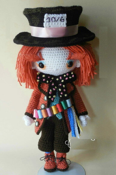 Receita Chapeleiro Maluco Amigurumi