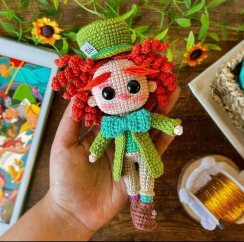 Receita Chapeleiro Amigurumi