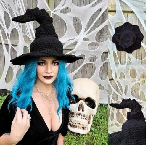 Receita Chapeu de Bruxa Amigurumi