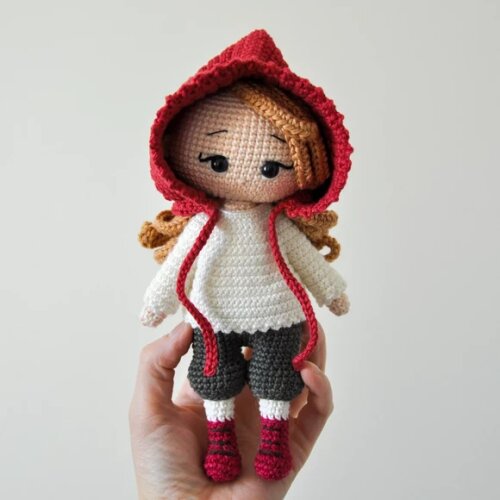 Receita Chapeuzinho Vermelho Amigurumi