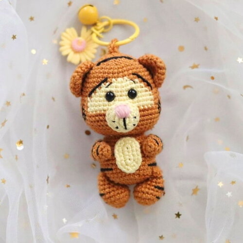 Receita Chaveiro Tigrão Amigurumi