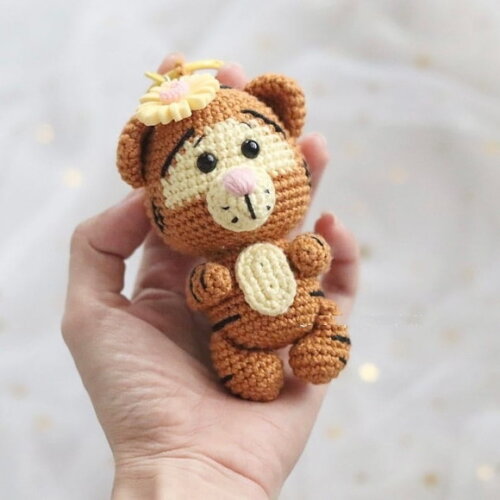 Receita Chaveiro Tigrão Amigurumi