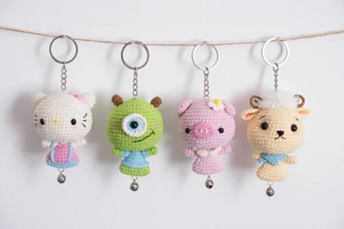 Receita Chaveiros Amigurumi