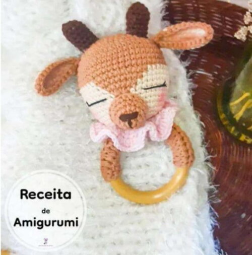 Receita Chocalho Cervo Amigurumi