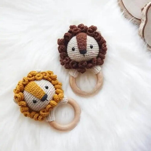 Receita Chocalho Leão Amigurumi