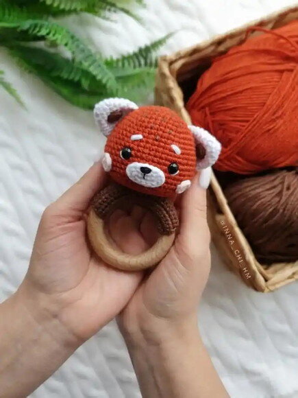 Receita Chocalho Panda Amigurumi