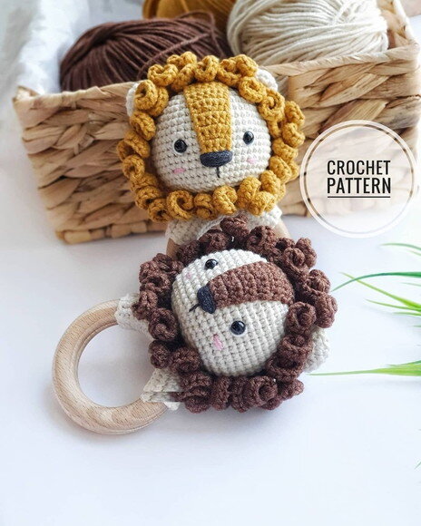 Receita Chocalho Leão Amigurumi
