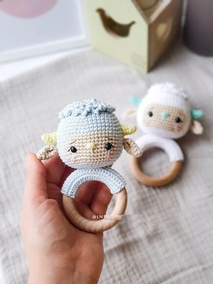 Receita Chocalho Ovelha Amigurumi