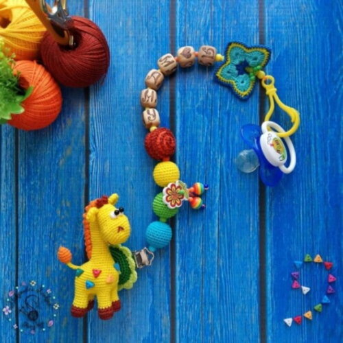 Receita Chupeta Prendedor Amigurumi