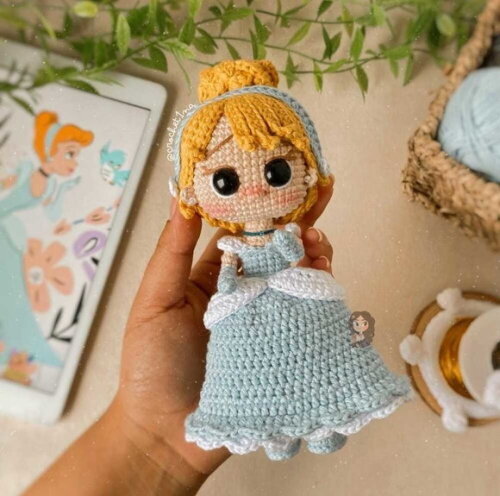Receita Cinderela Amigurumi