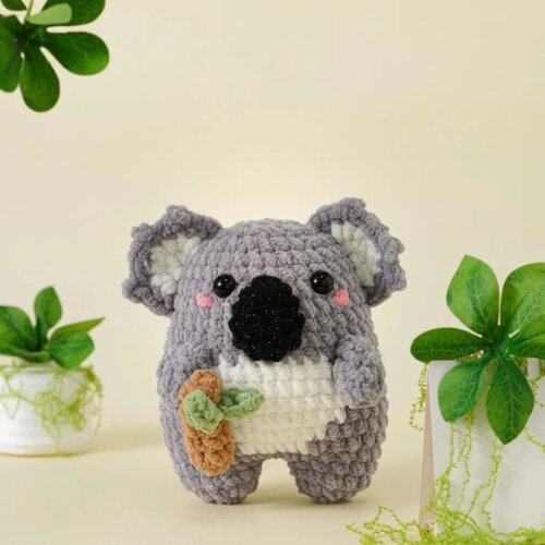 Receita Coala Amigurumi