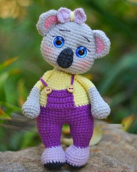Receita Coala Amigurumi