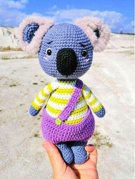 Receita Coala Amigurumi