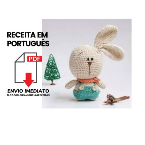 Receita Coelha amigurumi