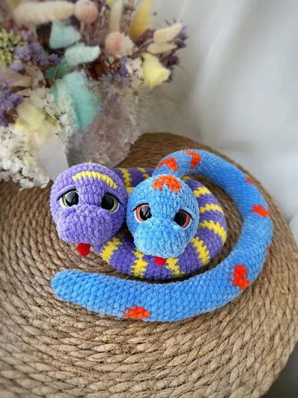 Receita Cobra Amigurumi