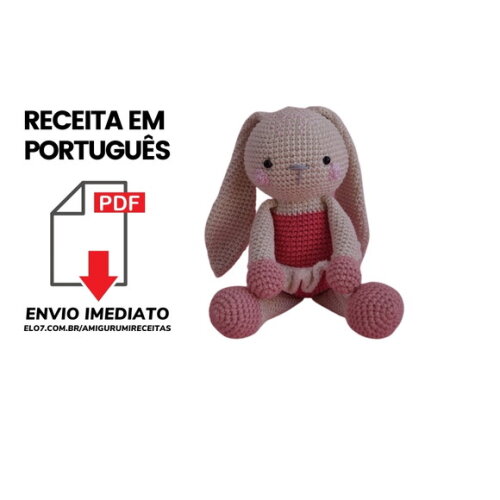 Receita Coelha amigurumi