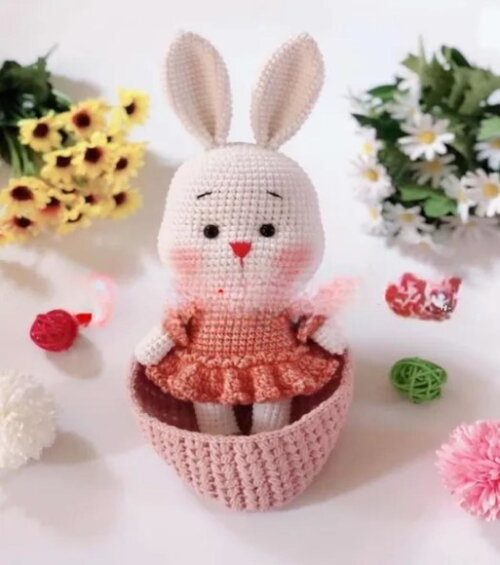 Receita Coelha Amigurumi