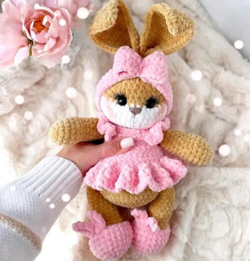 Receita Coelhinha Amigurumi