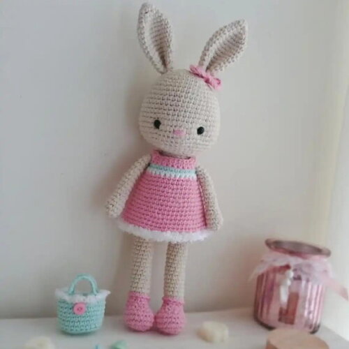 Receita Coelhinha Amigurumi