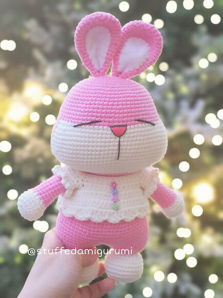 Receita Coelhinha Amigurumi
