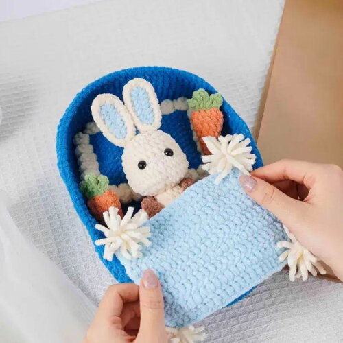 Receita Coelhinho Dorminhoco Amigurumi