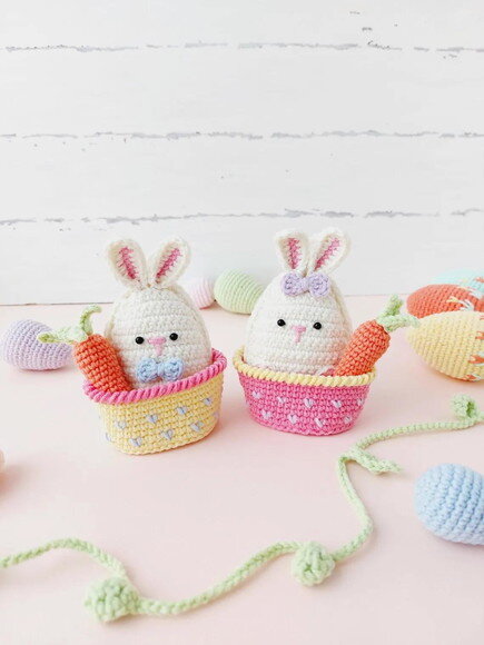 Receita Coelhinhos Amigurumi