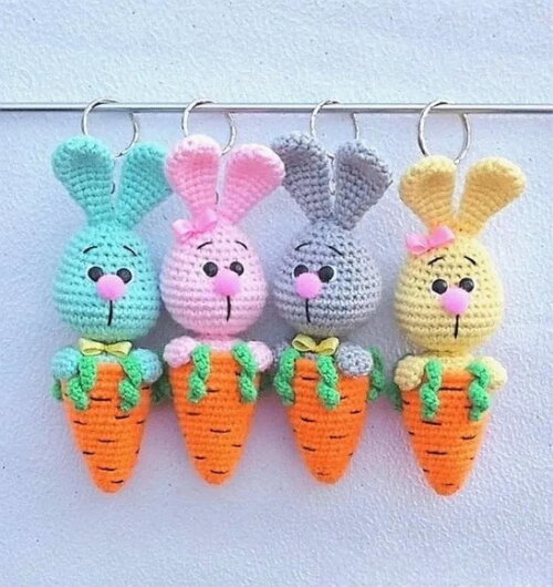 Receita Coelho Cenoura Amigurumi