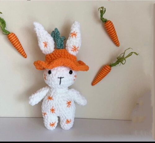 Receita Coelho Cenoura Amigurumi