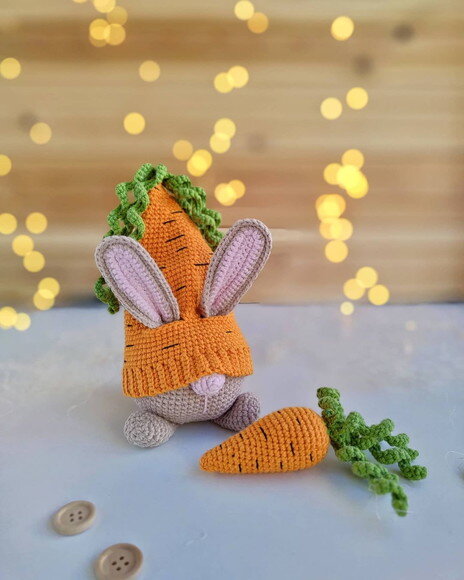 Receita Coelho Cenoura Amigurumi