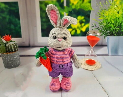 Receita Coelho Cenoura Amigurumi