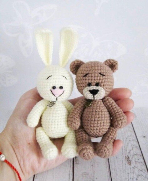 Receita Coelho e Urso Amigurumi