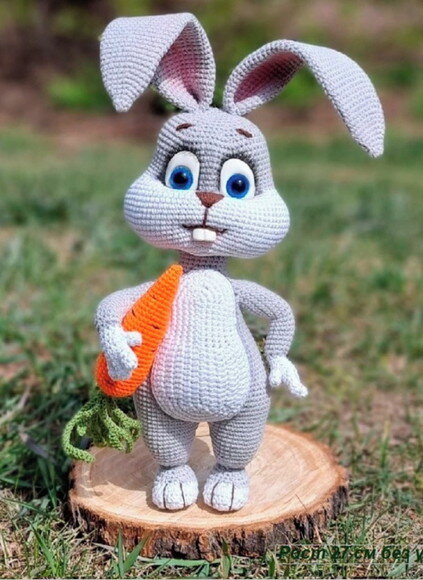 Receita Coelho e Cenoura Amigurumi
