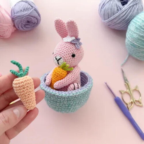 Receita Coelho no Ovo Amigurumi