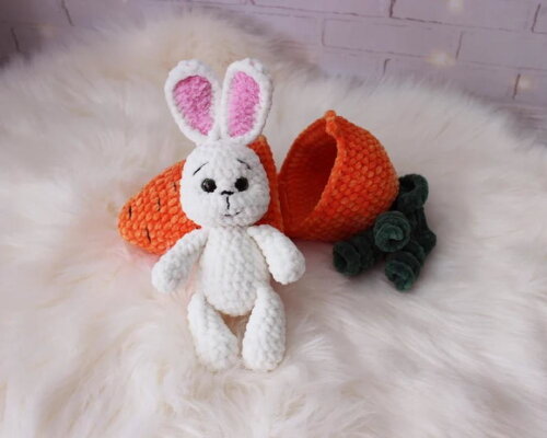 Receita Coelho na Cenoura Amigurumi