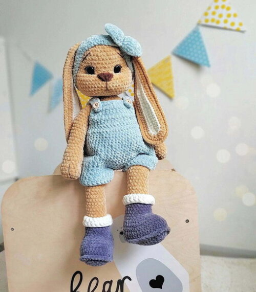 Receita Coelho Orelhudo Amigurumi