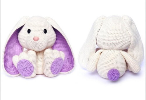 Receita Coelho Orelhudo Amigurumi