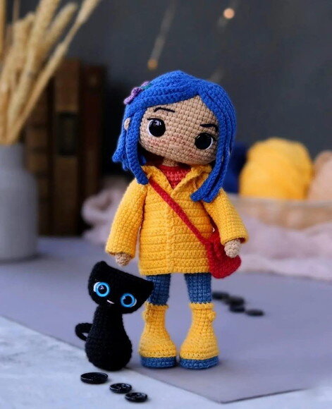 Receita Coraline Amigurumi