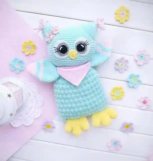 Receita Coruja Amigurumi