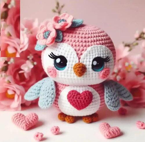Receita Coruja Fofa Amigurumi